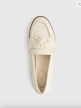 Italian Leather Bow Penny Loafer